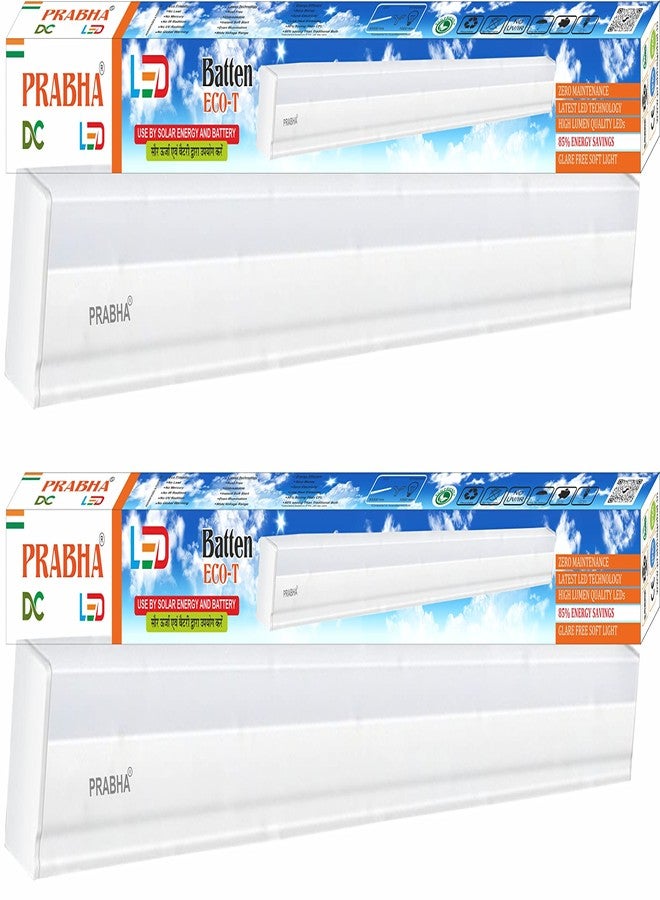 Prabha 15W LED 437.00 Cool Day Tube Light (PRA15WDCWHLT2, White)- Pack of 2 - Image 1